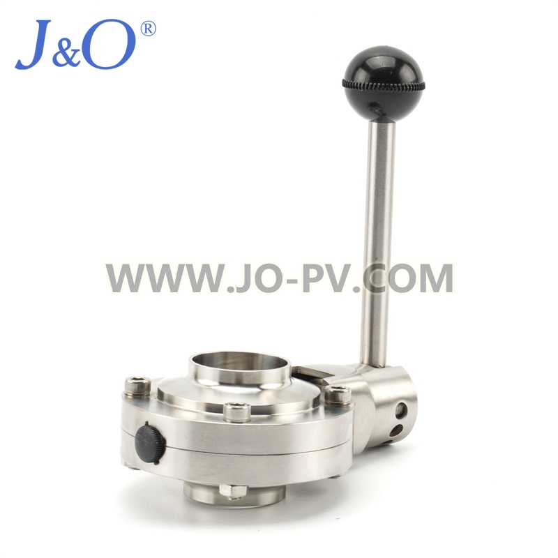 Sanitary Butterfly Valve Weld-Weld With Square Handle