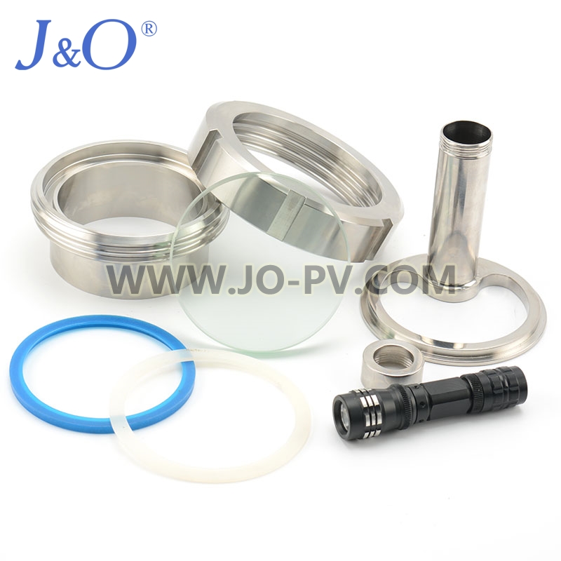 Sanitary Stainless Steel Sight Glass With Light